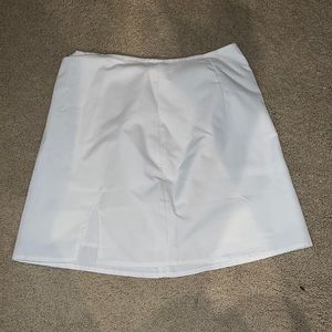 plain white skirt